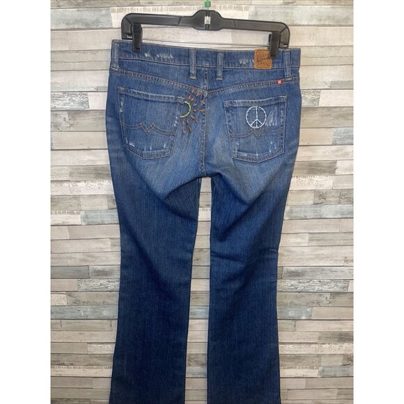 Women’s lucky brand jeans dark wash boot cut Y2K size 6/28 - Picture 6 of 8